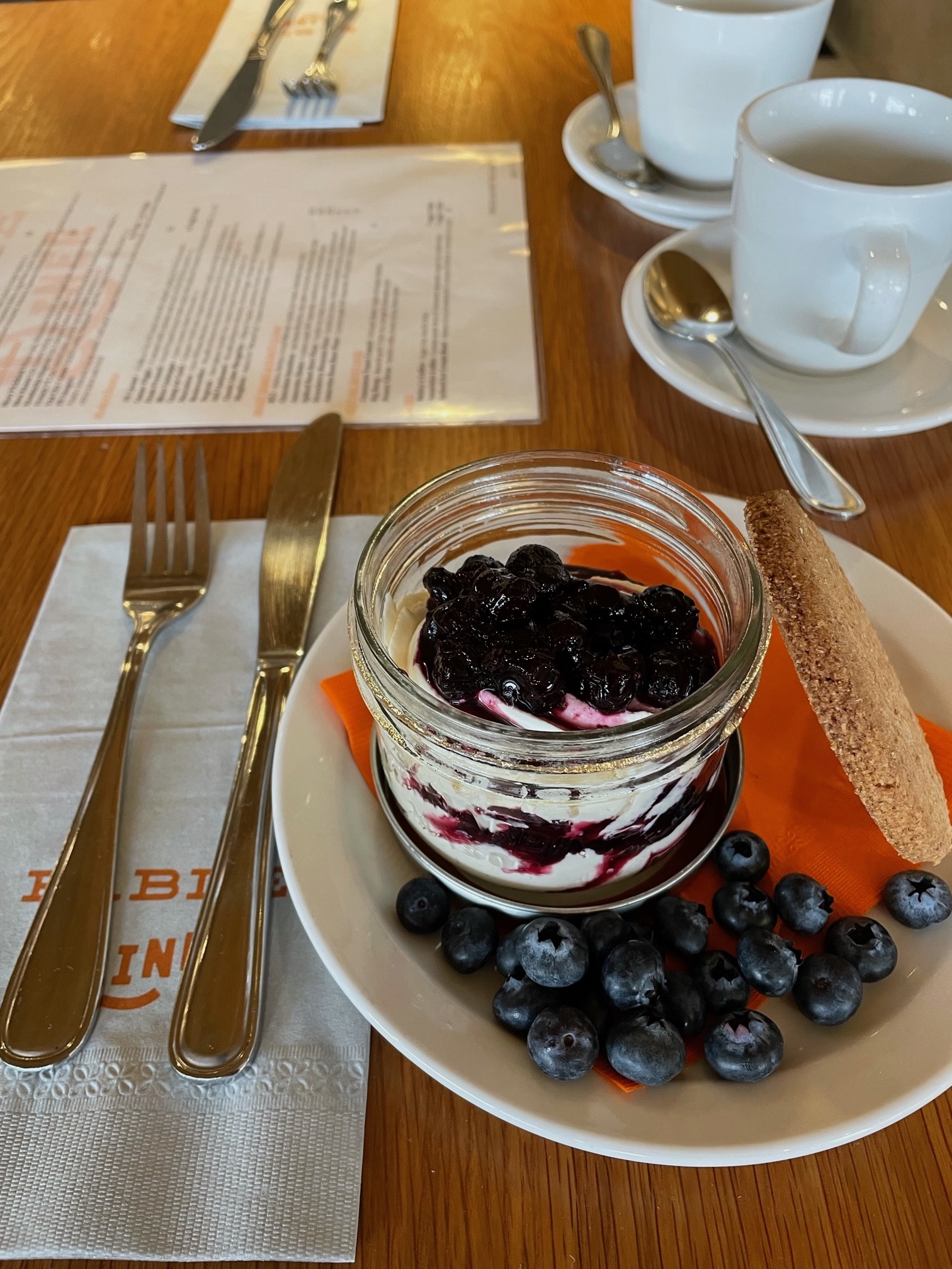 Blueberry Cheesecake at Fable Diner