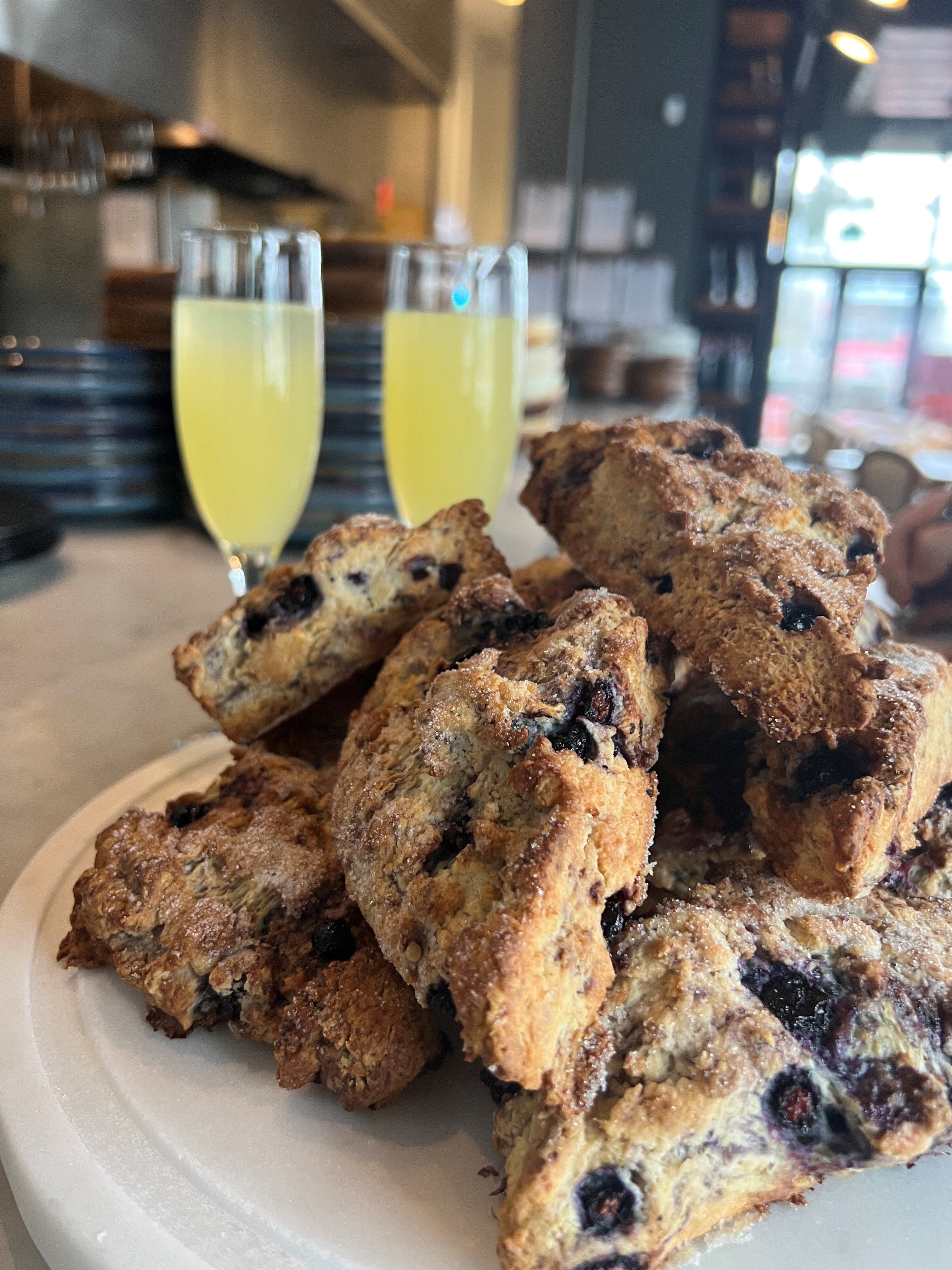 Blueberry Scones at Trattoria