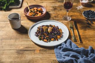 BC Blueberry Glaze Chicken Thighs. Photo credit BC Chicken.