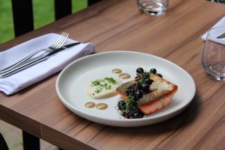Wild BC Salmon with BC Blueberries