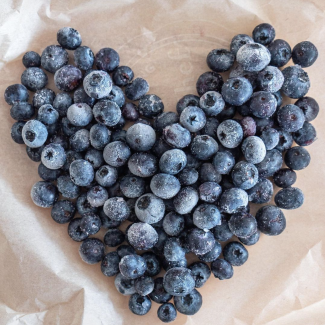 Frozen Blueberries. Photo credit @cafebynat