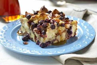 BC blueberry bread pudding