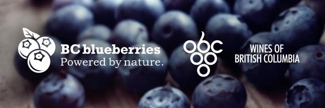 BC Blueberry Council has teamed up with Wines of British Columbia to showcase beautiful BC blueberry recipes paired with BC wines