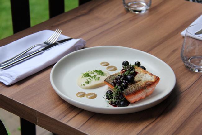 Wild BC Salmon with BC Blueberries
