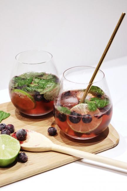 Blueberry "Mojito" Spritzer
