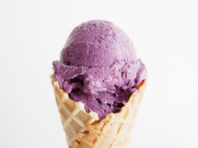Blueberry Coconut Lemon Zest Ice Cream