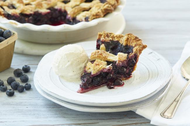 Blueberry Lattice Top Pie