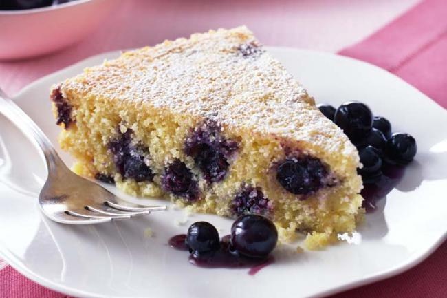 Blueberry Polenta Cake