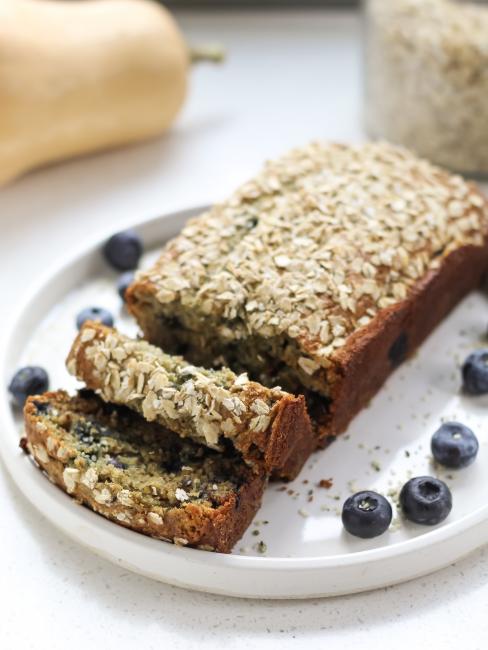 Blueberry Butternut Squash Banana Bread