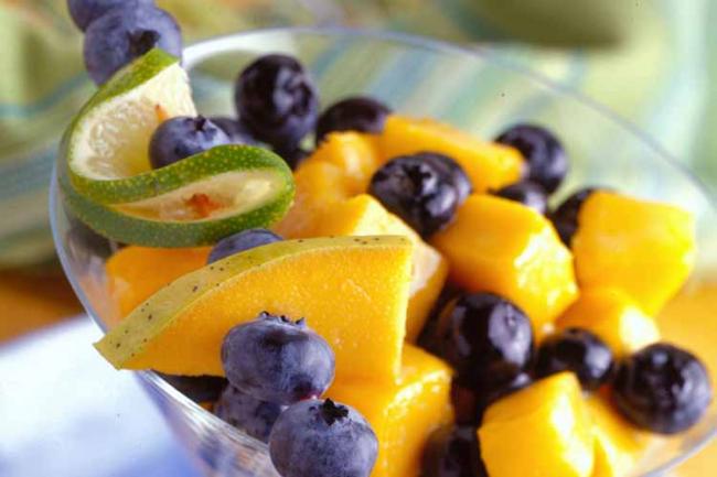 Blueberry Mango Colada Salad