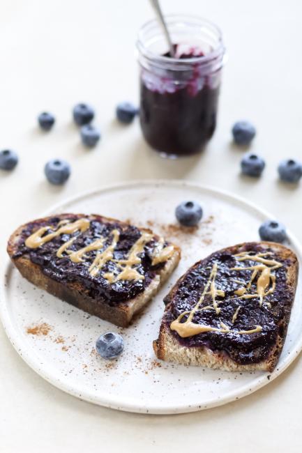 Chia Jam on Sourdough