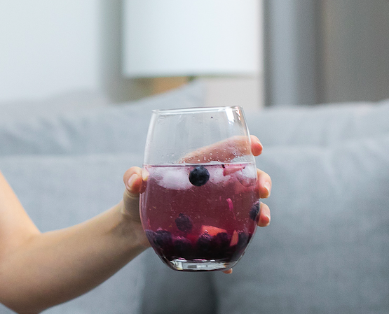 Immunity Boosting Ginger Blue Mocktail 