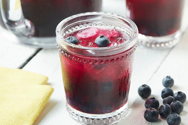 Iced Blueberry Green Tea