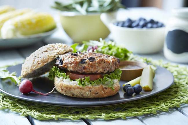 Blueberry Turkey Burgers