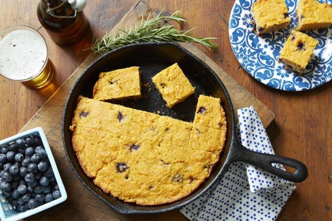 Savoury Blueberry Cornbread