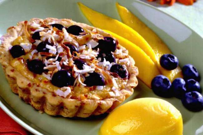 Blueberry-Coconut Tartlets