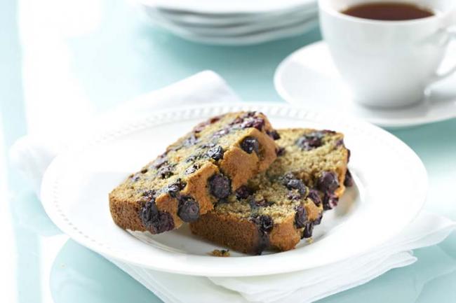 Whole Wheat Blueberry Lemon Tea Loaf